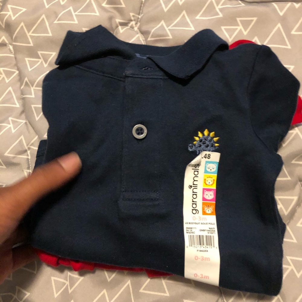 2 Grananimals long sleeve collar polo